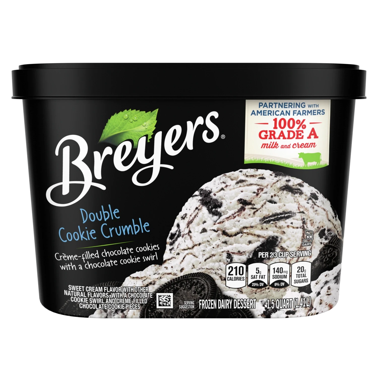NIEVE BREYERS DOBLE COOKIE CRUMBLE 1.41 LTS