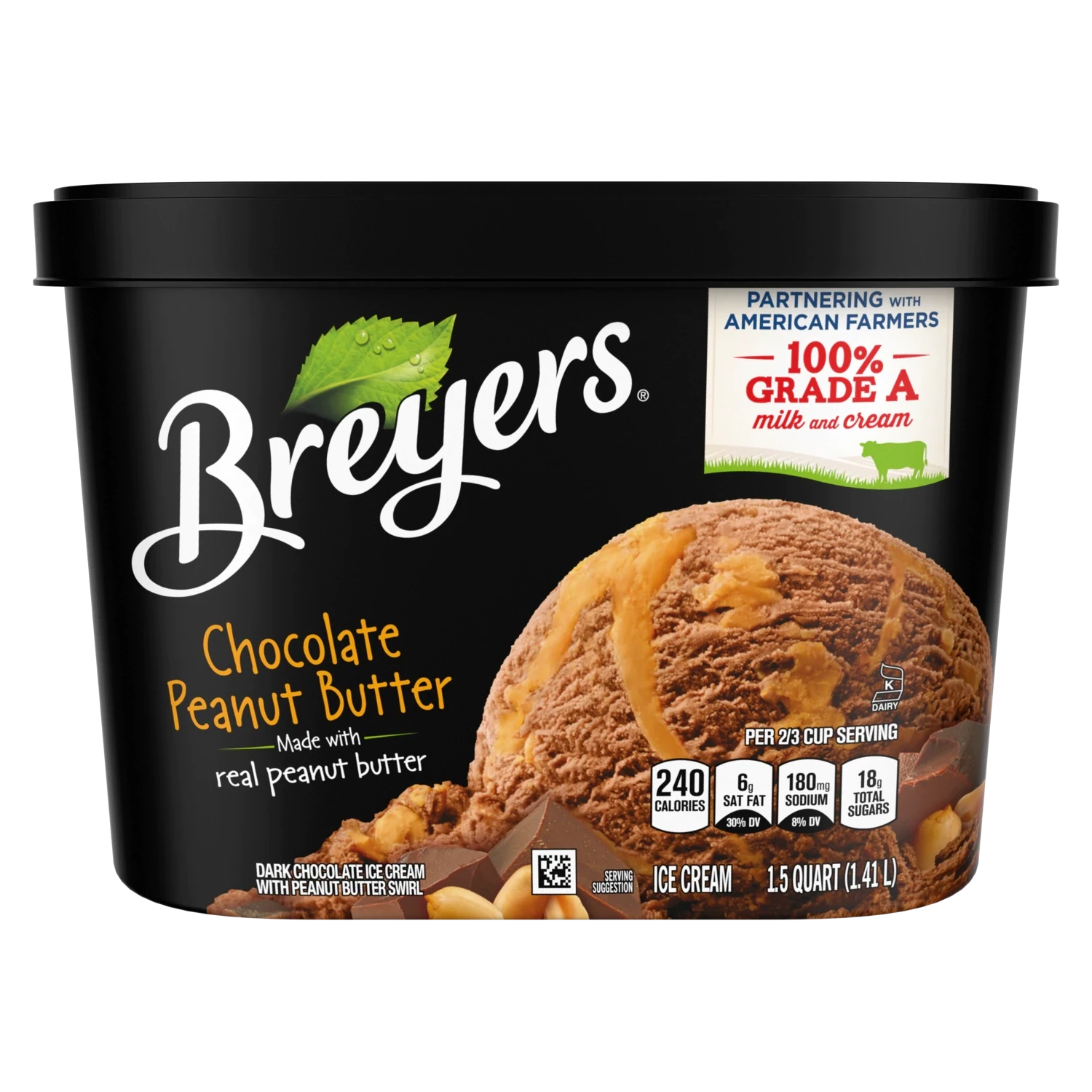 NIEVE BREYERS PEANUT BUTTER 1.41 LTS