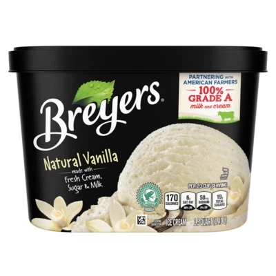 NIEVE BREYERS VANILLA 1.41 LTS