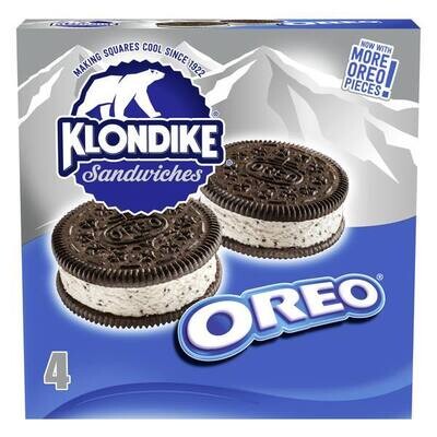 SANDWICHES KLONDIKE COOKIES &amp; CREAM C/4 PZAS 473 ML