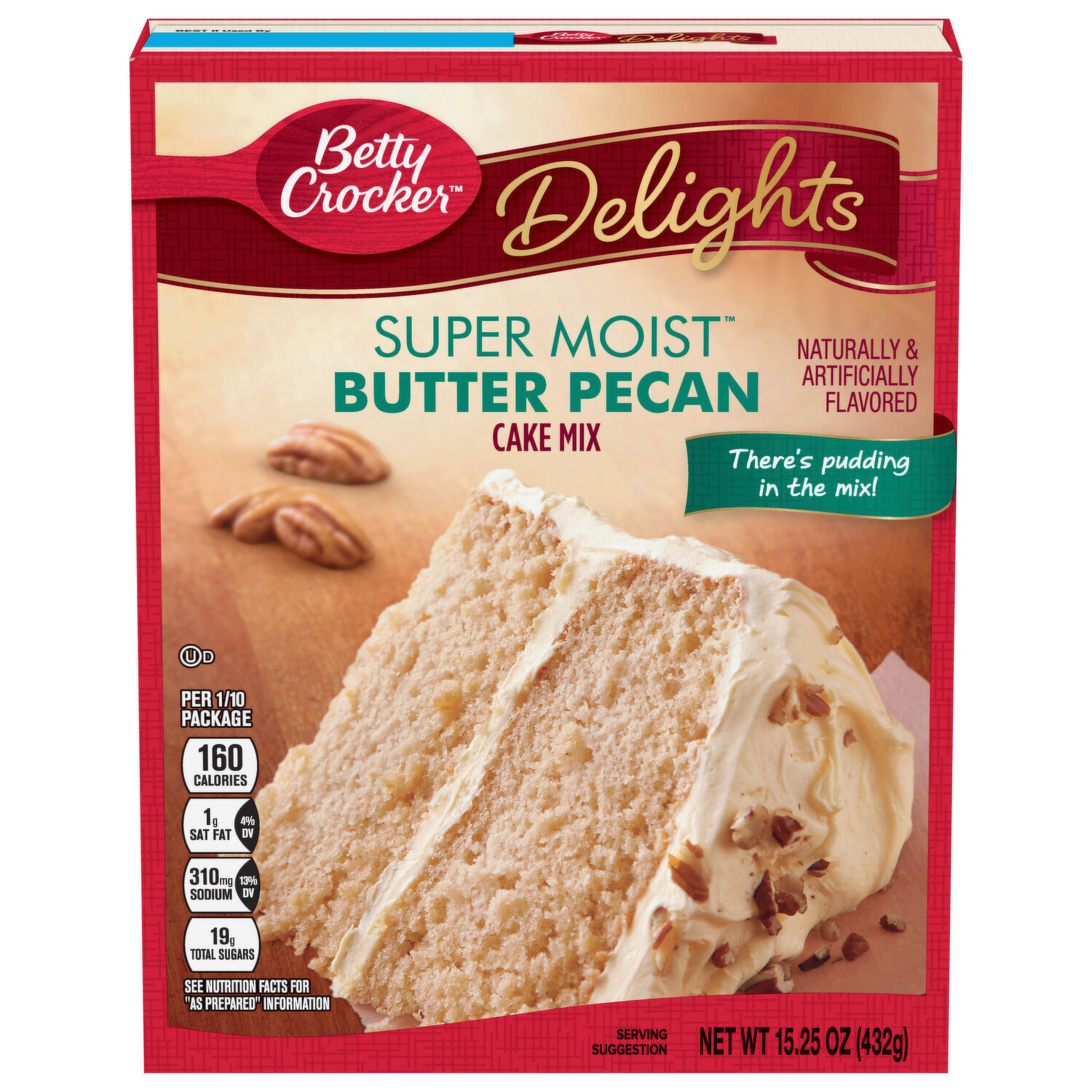 HARINA BETTY CROCKER BUTTER PECAN 432 GR
