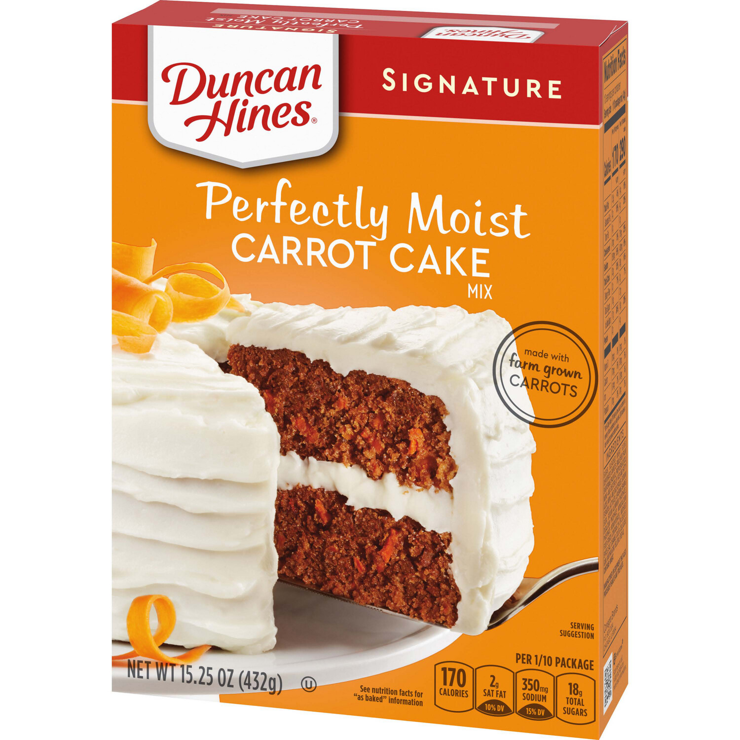 HARINA DUNCAN HINES CARROT CAKE 432 GR