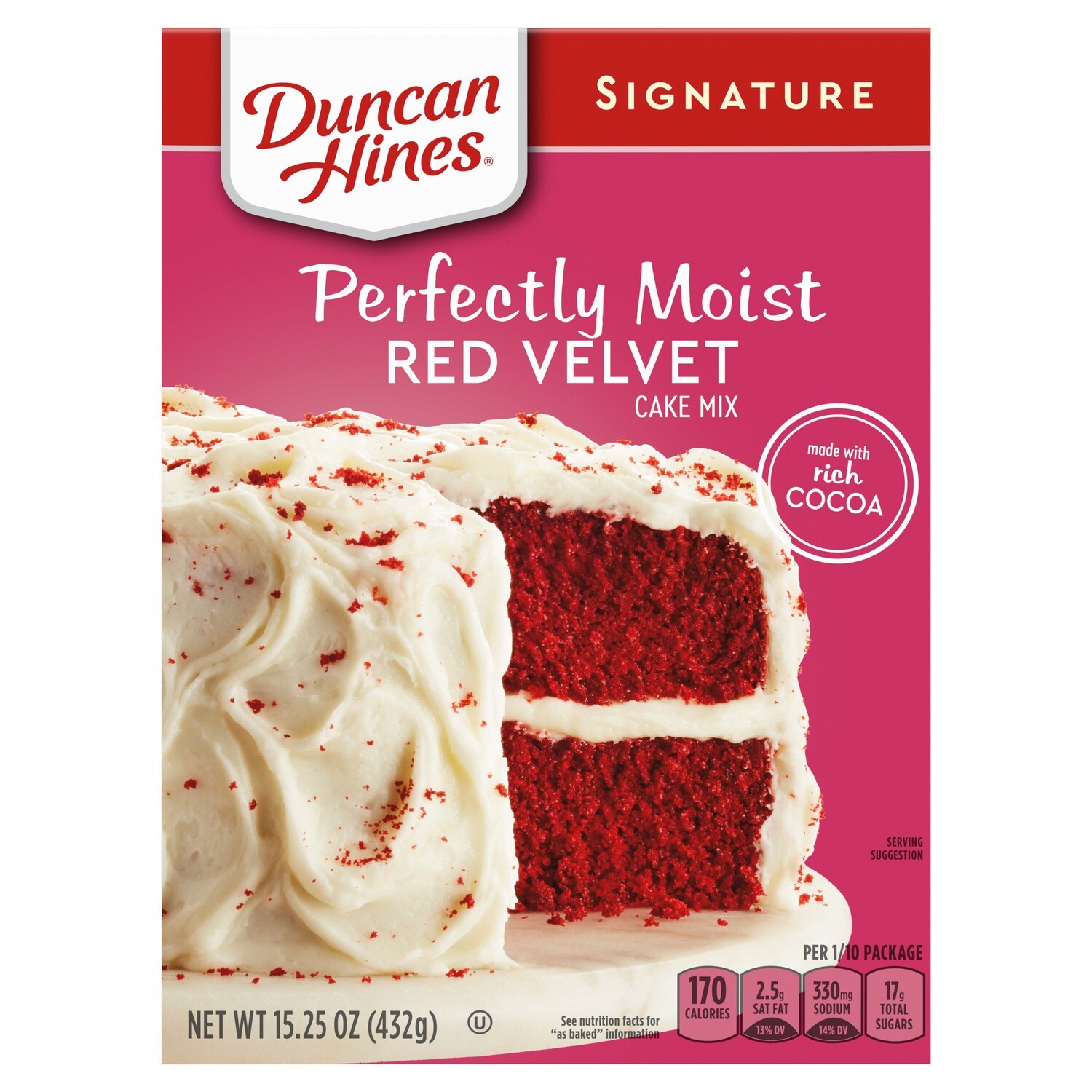 HARINA DUNCAN HINES RED VELVET 432 GR