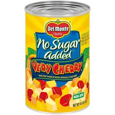 COCTEL DE FRUTAS DEL MONTE NO SUGAR VERY CHERRY 411 GR