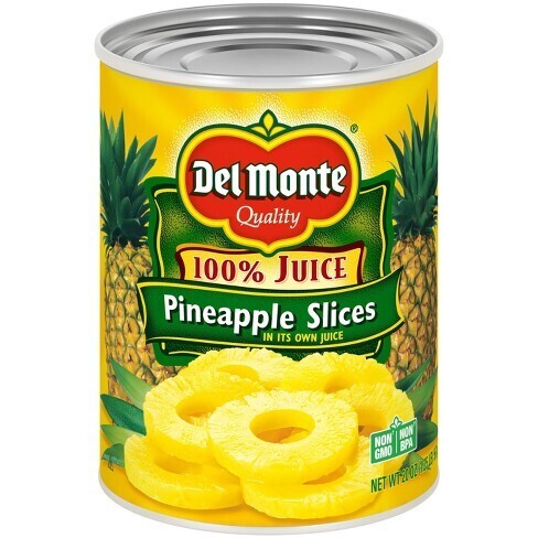 PINA DEL MONTE SLICES 100 % JUICE 567 GR