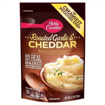 PURE DE PAPA BETTY CROCKER ROASTED GARLIC CHEDDAR 113 GR