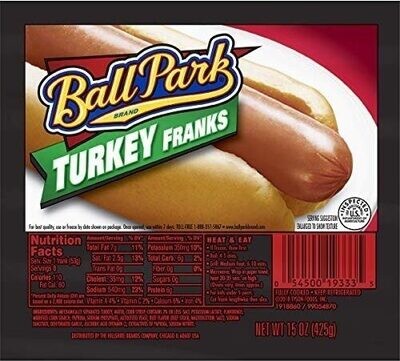 SALCHICHA BALL PARK TURKEY 425 GR