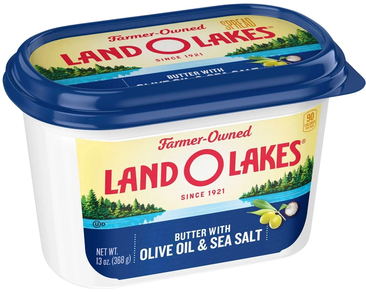 MANTEQUILLA LAND O LAKES OLIVE OIL &amp; SEA SALT 368 GR