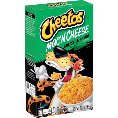 MACARONI MAC-CHEESE CHEETOS CHEESY Y JALAPENO 164 GR