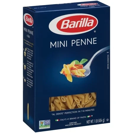 PASTA BARILLA MINI PENNE 454 GR