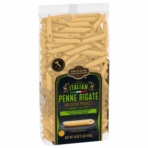 PASTA PRIVATE SELECTION ITALIAN PENNE RIGATE 454 GR.
