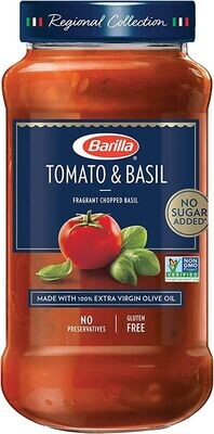 SALSA BARILLA TOMATOE &amp; BASIL 680 GR