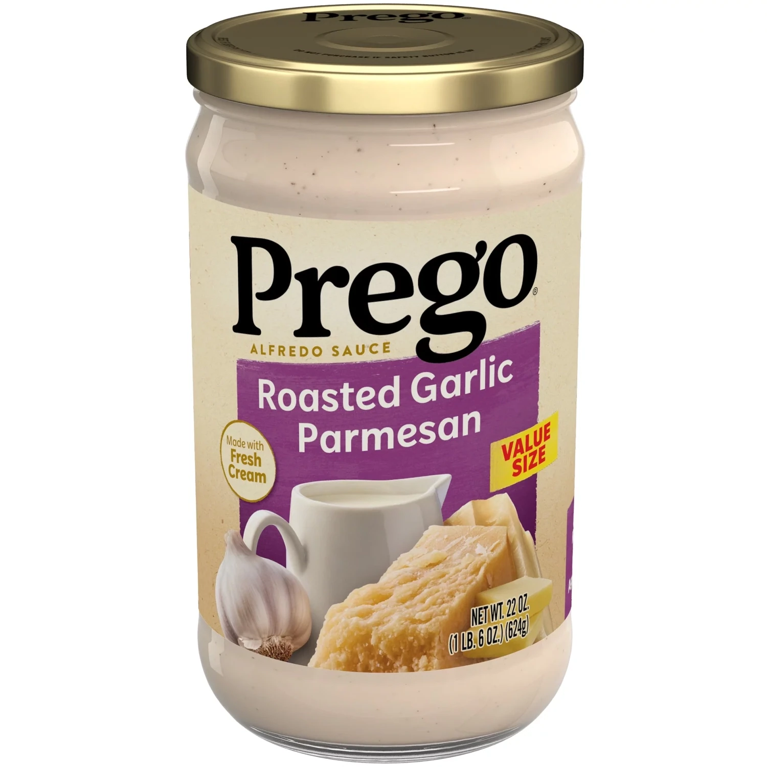 SALSA PREGO ROASTED GARLIC 411 GR