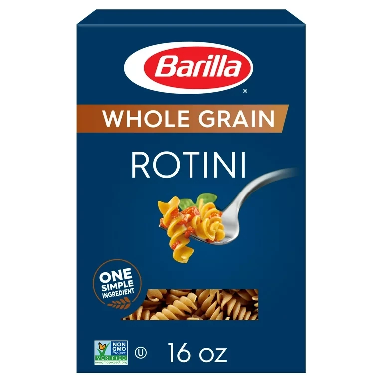 PASTA BARILLA ROTINI WHOLE GRAIN 454 GR.