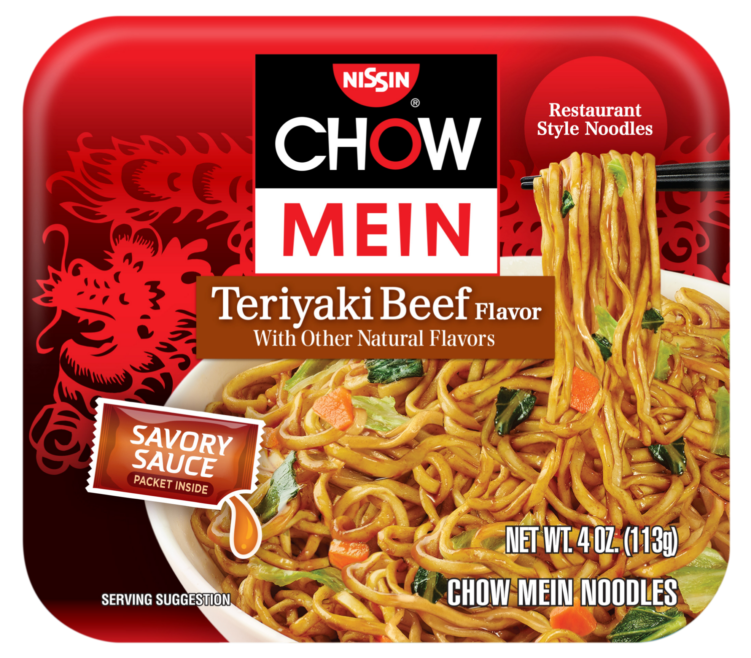 CHOW MEIN NISSIN TERIYAKI BEEF 113 GR