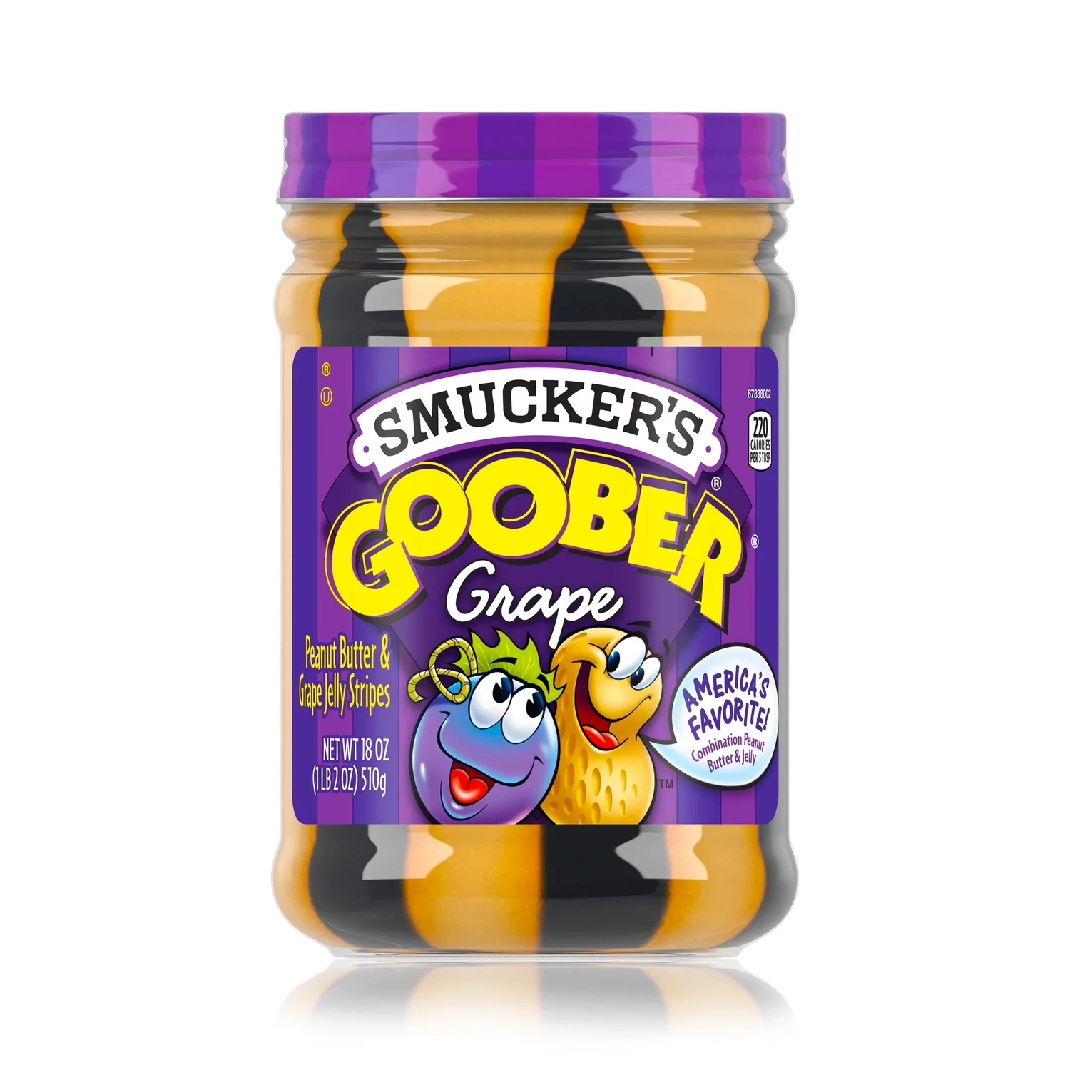 CREMA DE CACAHUATE SMUCKERS UVA 510 GR