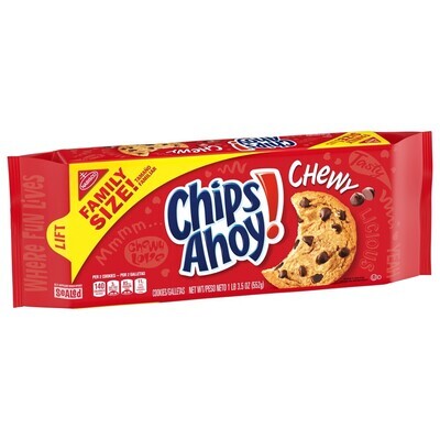 GALLETAS CHIPS AHOY FAMILY SIZE CHEWY 552 GR.