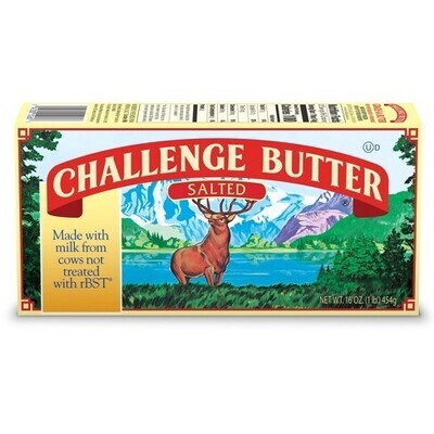 MANTEQUILLA CHALLENGE SALTED C/4 454 GR