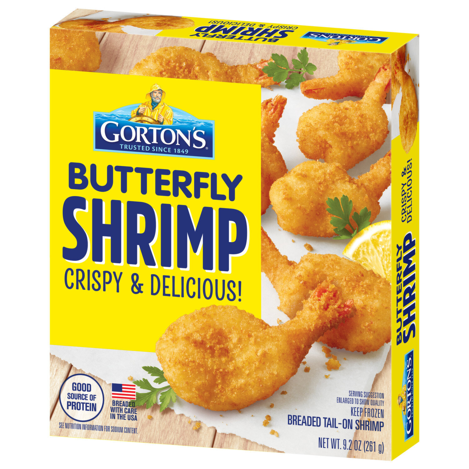 CAMARONES GORTONS EMPANIZADOS BUTTERFLY 261 GR.