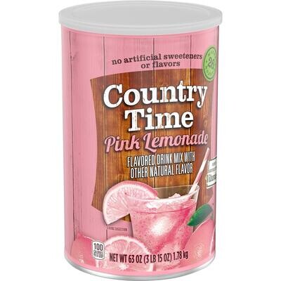 BEBIDA EN POLVO COUNTRY TIME PINK LEMONADE 1.78 KG.