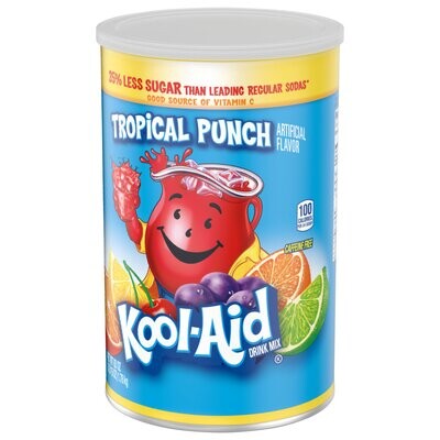BEBIDA EN POLVO KOOL AID TROPICAL PUNCH 1.78 KG.