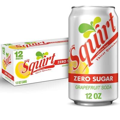 REFRESCO SQUIRT GRAPEFRUIT ZERO SUGAR C/12 PZAS DE 355 ML.