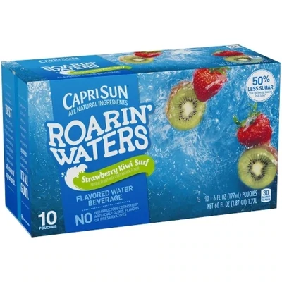 JUGO CAPRISUN ROARIN WATERS STRAWBERRY KIWI C/10 PZAS