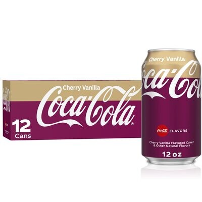 REFRESCO COCA COLA CHERRY VAINILLA C/12 PZAS DE 355 ML.