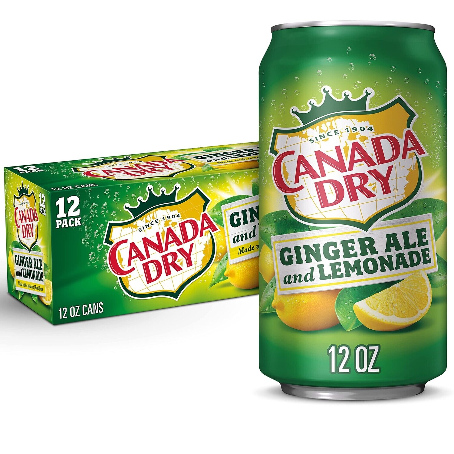 REFRESCO CANADA DRY GINGER LEMONADE C/12 PZAS DE 355 ML.