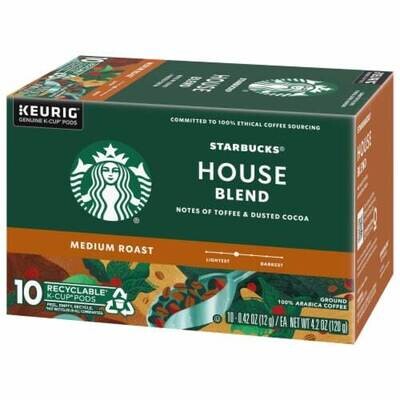 CAFE KEURIG STARBUCKS HOUSE BLEND C/10 PZAS