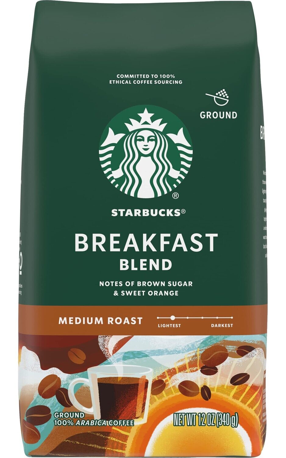 CAFE STARBUCKS BREAKFAST MEDIUM ROAST 340 GR