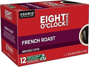 CAFE KEURIG EIGHT O&#39;CLOCK FRENCH ROAST C/12 PZAS