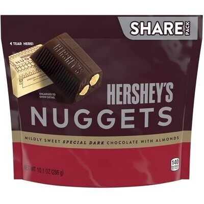 CHOCOLATE HERSHEYS NUGGETS SPECIAL DARK 286 GR