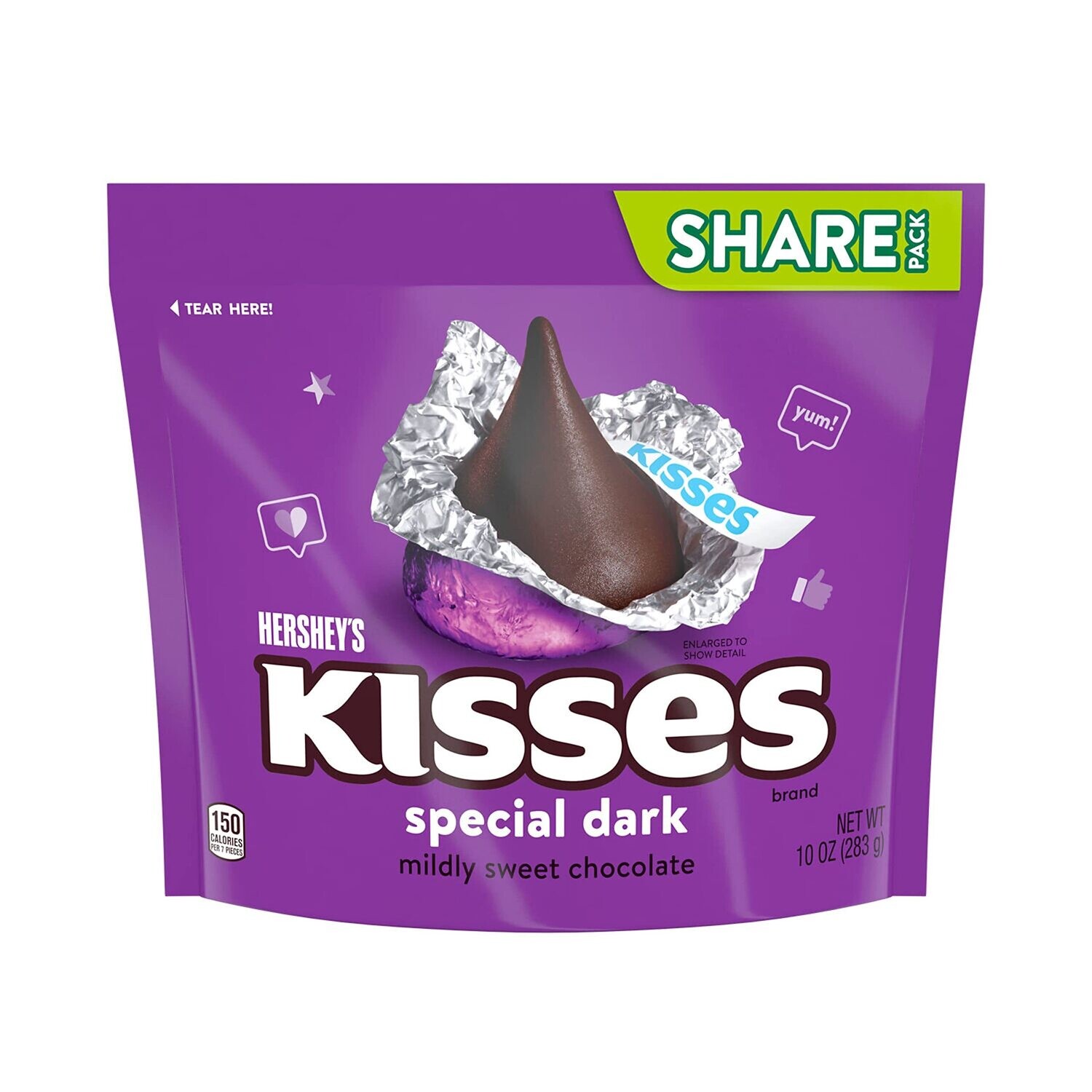 CHOCOLATE KISSES SPECIAL DARK 283 GR