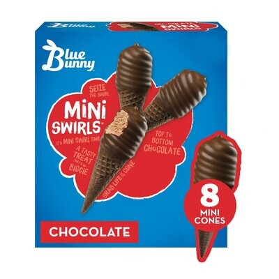 CONOS BLUE BUNNY MINI CHOCOLATE C/8 PZAS 532 ML.