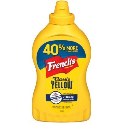 MOSTAZA FRENCH YELLOW 40% MORE 567 GR.