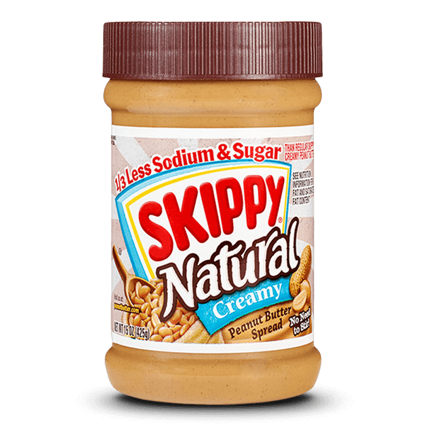 CREMA DE CACAHUATE SKIPPY NATURAL CREAMY 425 GR.