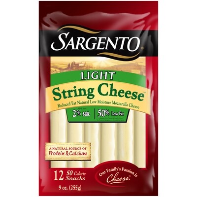 DEDITOS DE QUESO SARGENTO LIGHT MOZZARELLA C/12 PZAS 255 GR.