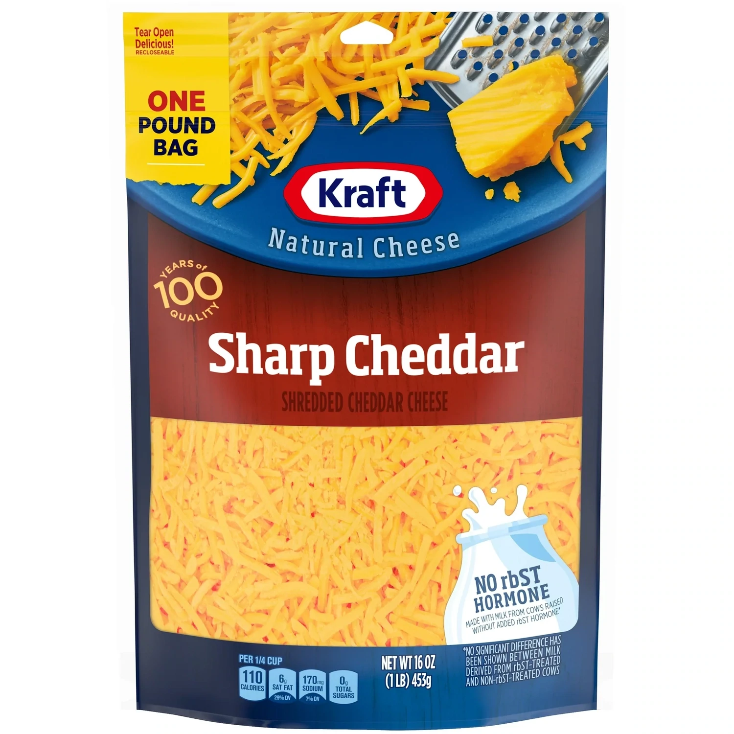 QUESO KRAFT SHARP CHEDDAR 453 GR.