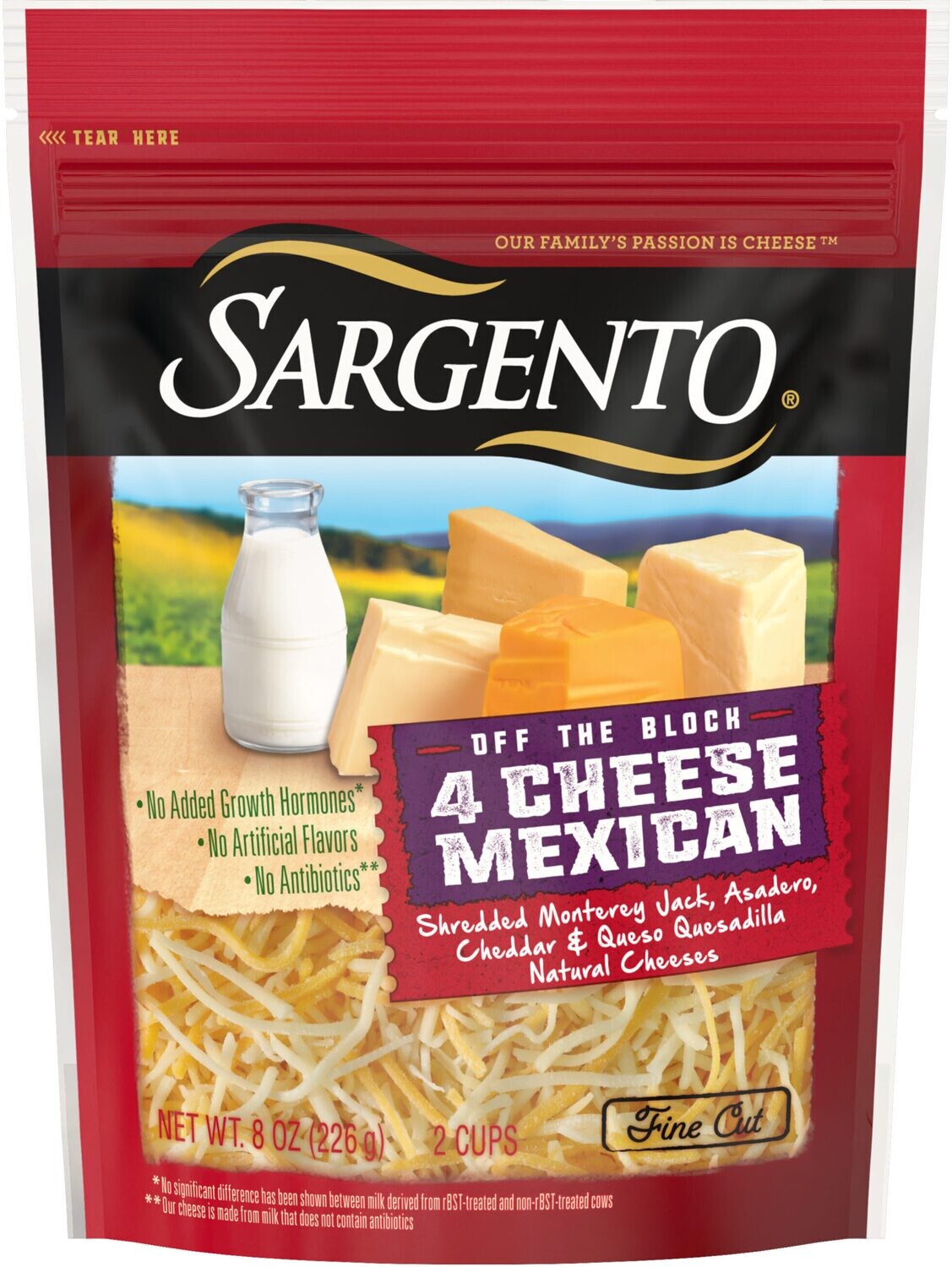QUESO SARGENTO 4 CHEESE MEXICAN 226 GR.