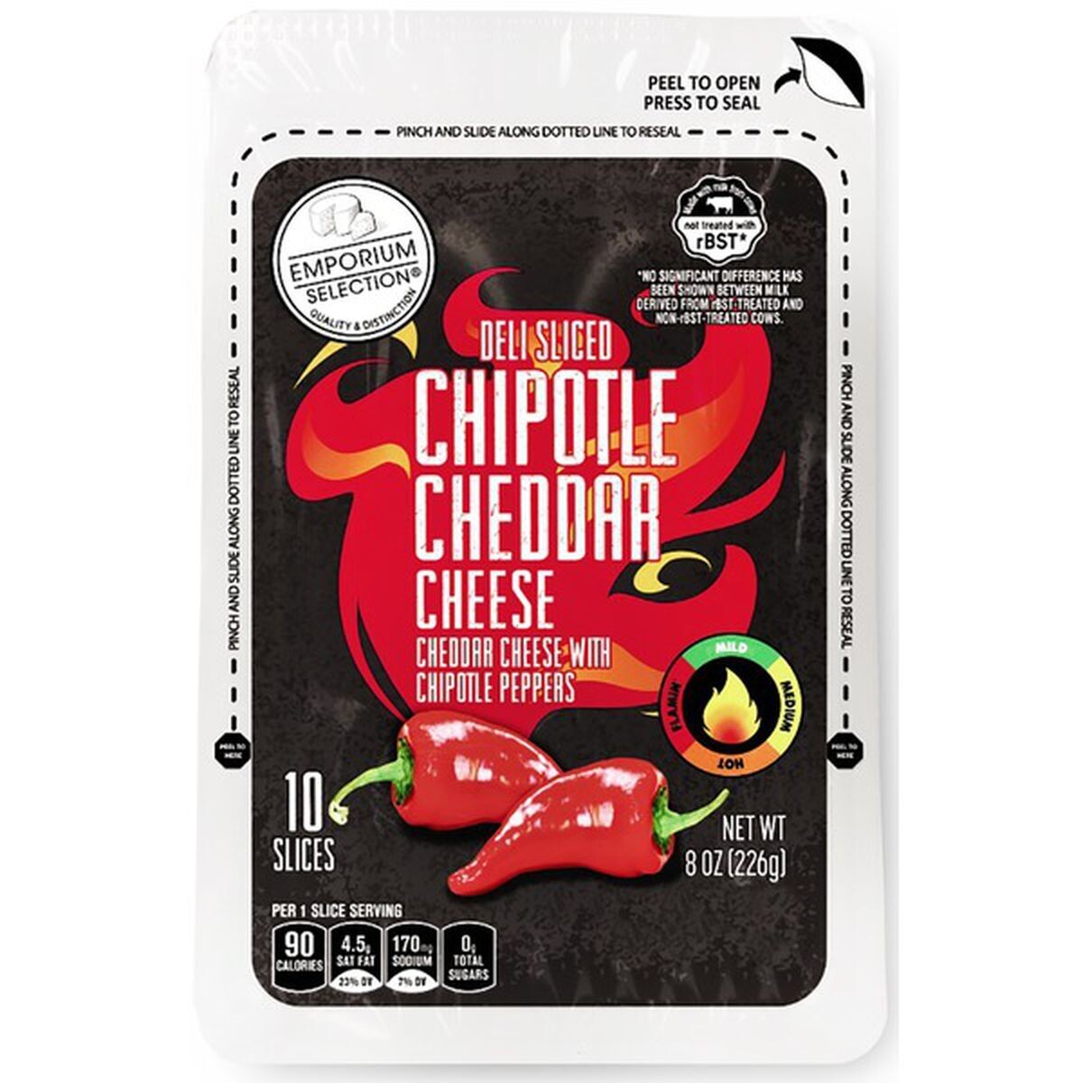 QUESO EMPORIUM DELI SLICED CHIPOTLE 226 GR.
