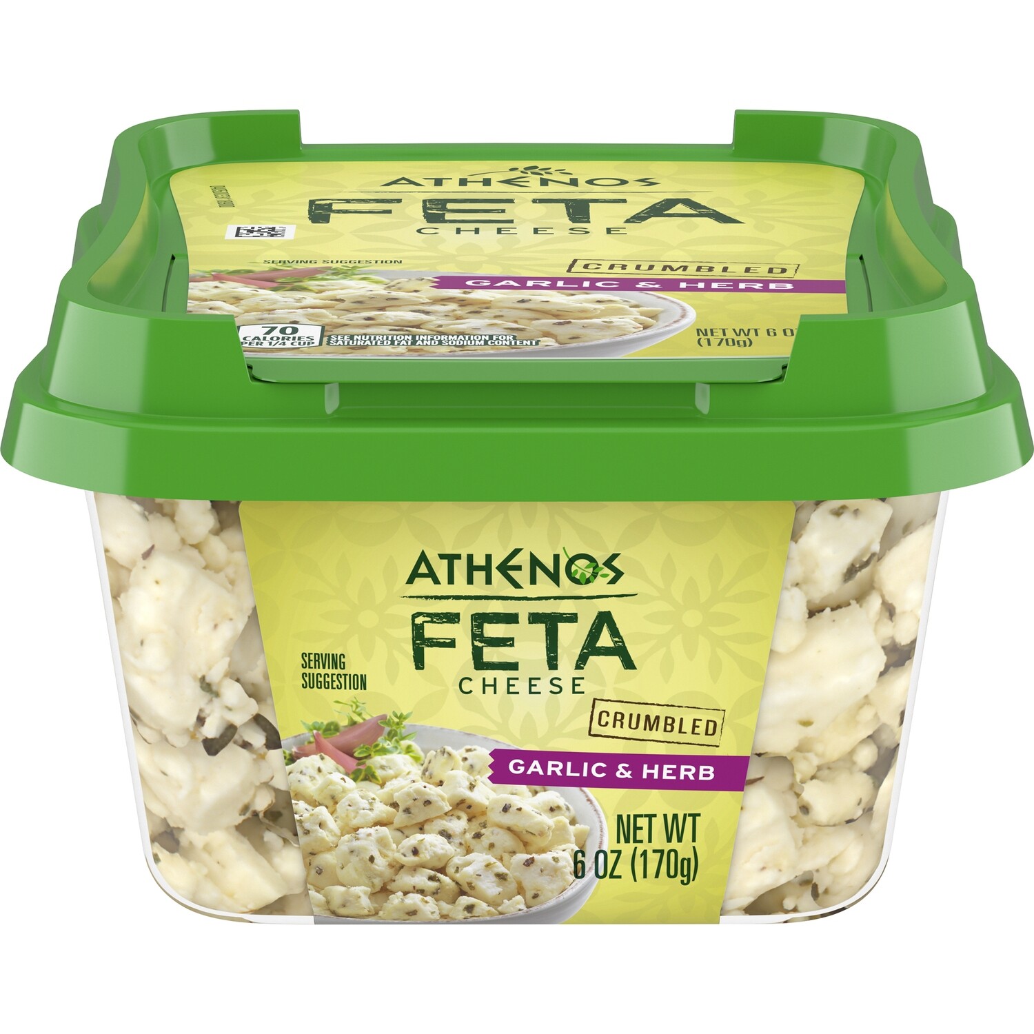 QUESO FETA ATHENOS GARLIC &amp; HERB 170 GR.