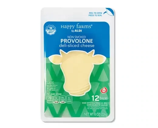 QUESO HAPPY FARMS NON SMOKED PROVOLONE DELI SLICED 226 GR.