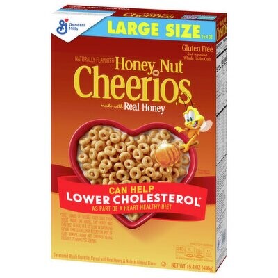 CEREAL CHEERIOS LARGE SIZE HONEY NUT 436 GR.
