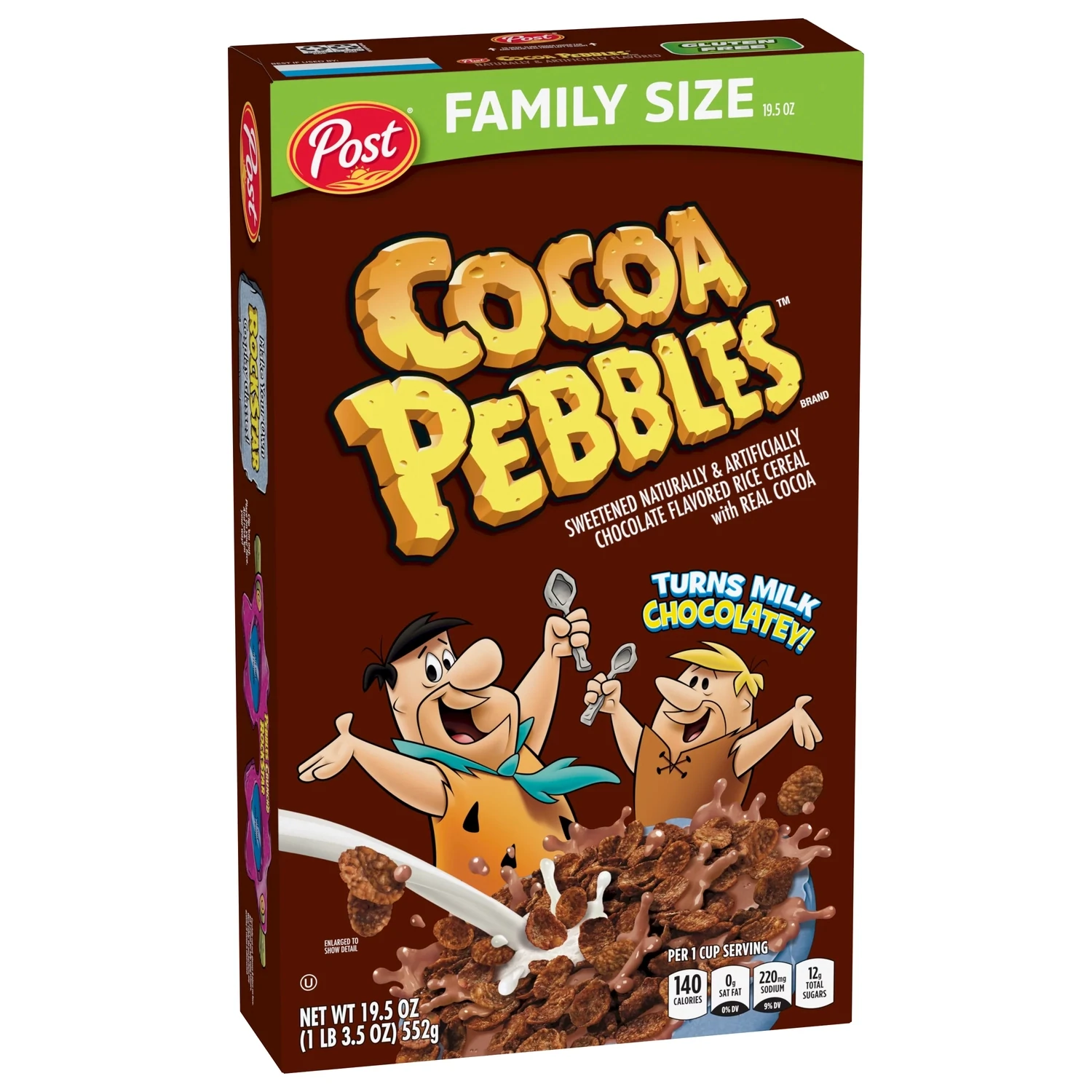 CEREAL COCOA PEBBLES FAMILY SIZE CHOCOLATE 552 GR.