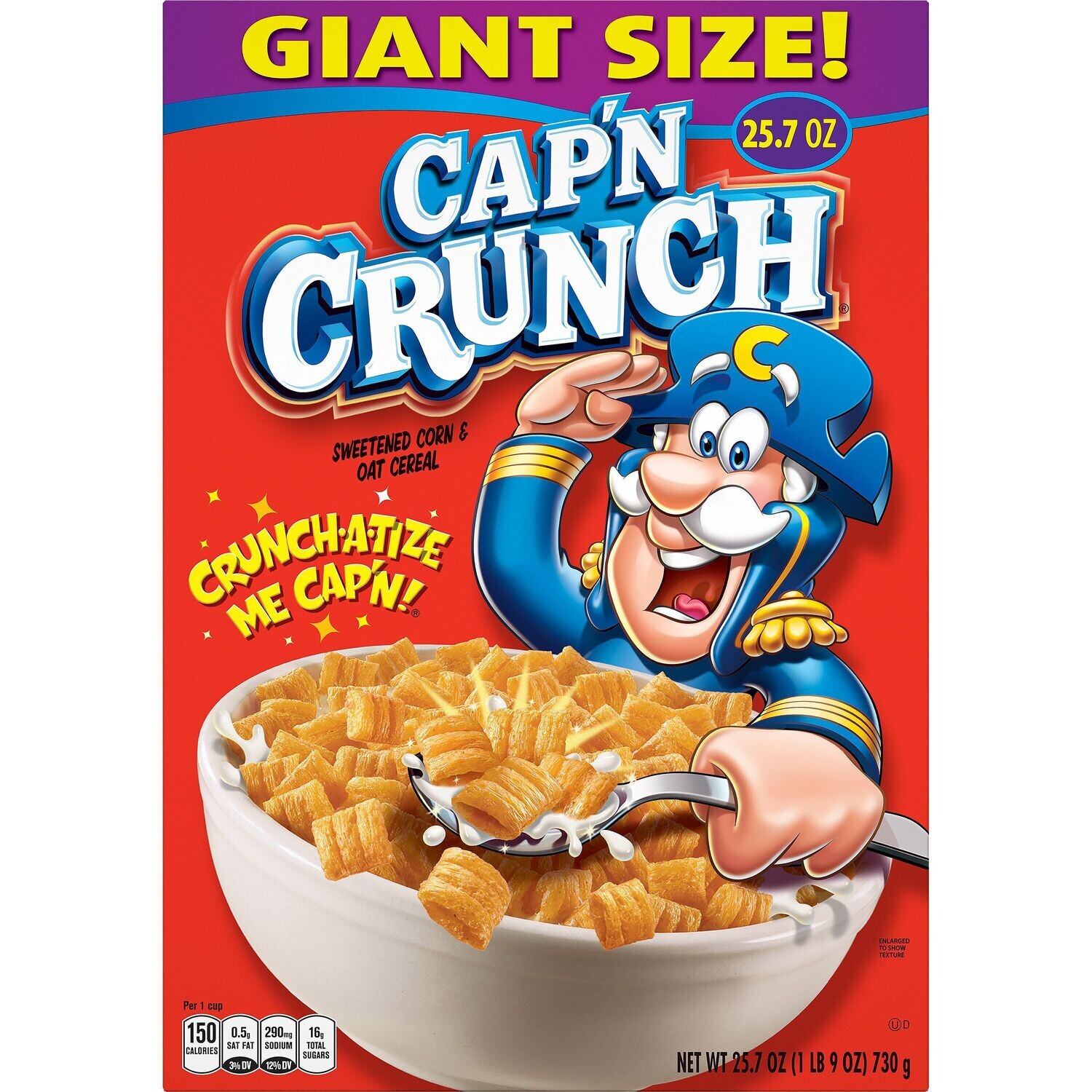 CEREAL CAP&#39;N CRUNCH GIANT SIZE ORIGINAL 730 GR.