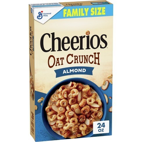 CEREAL CHEERIOS FAMILY SIZE OAT CRUNCH ALMOND 680 GR.