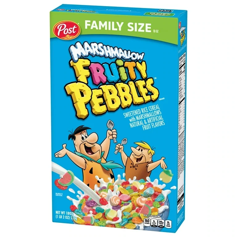 CEREAL FRUITY PEBBLES FAMILY SIZE MARSHMALLOW 510 GR.