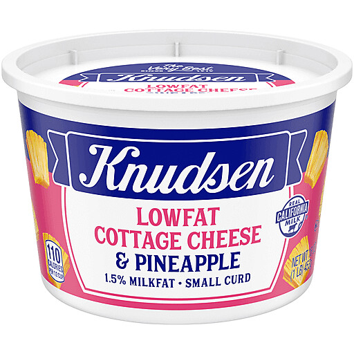 QUESO COTTAGE KNUDSEN LOW FAT PINEAPPLE 453 GR.