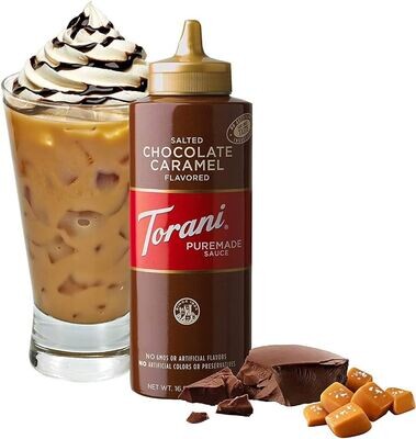 ENDULZANTE TORANI SAUCE CHOCOLATE, CARAMELO 468 GR